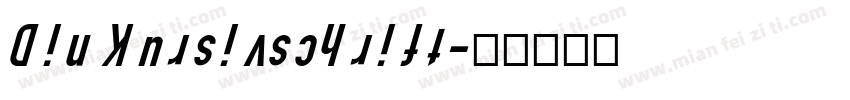 Din Kursivschrift字体转换